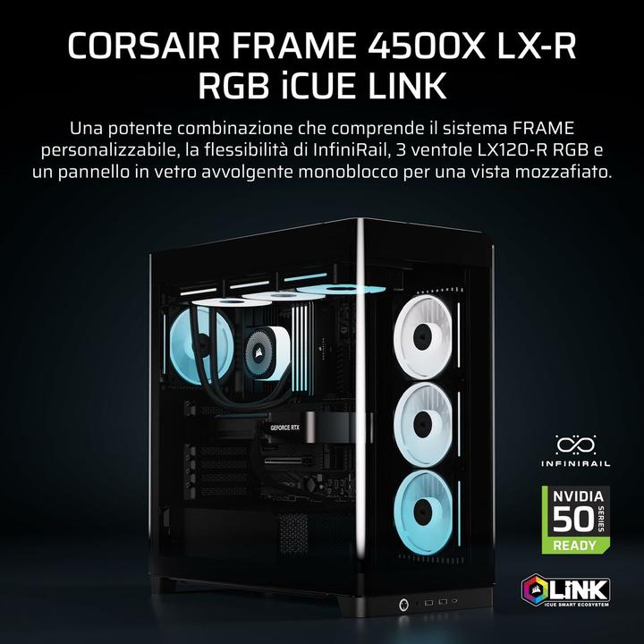 Actual product image Corsair Frame 4500X LX-R RGB (ATX, E-ATX, mATX, Mini-ITX)