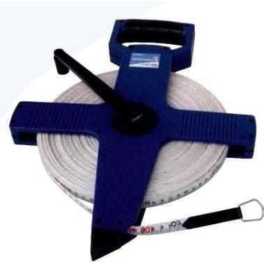 GEKO, Strumento di misurazione della lunghezza, Nastro di misurazione per geodesia, 100m, larghezza nastro 13mm