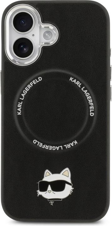 Actual product image Karl Lagerfeld - Leather MagSafe - iPhone 17 - Black (Apple iPhone 17)