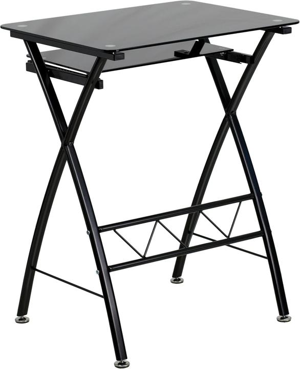 Produktbild Flash Furniture Scrivania per Computer in Vetro con Vassoio Tastiera