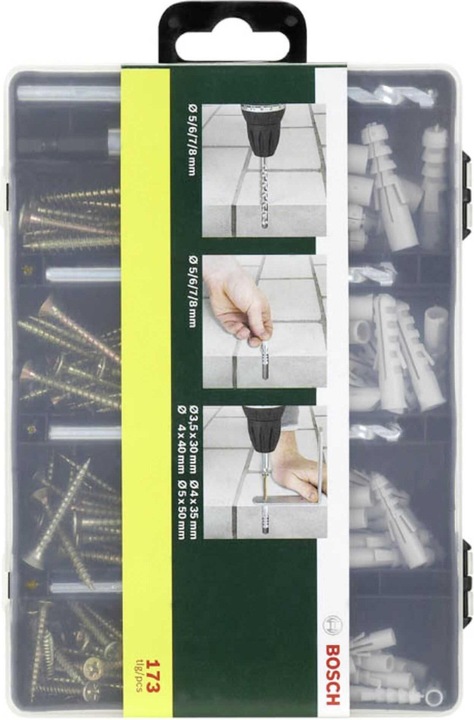 Immagine prodotto Bosch Zubehör Kit di riparazione da 173 pezzi (173 Viti per pezzo)