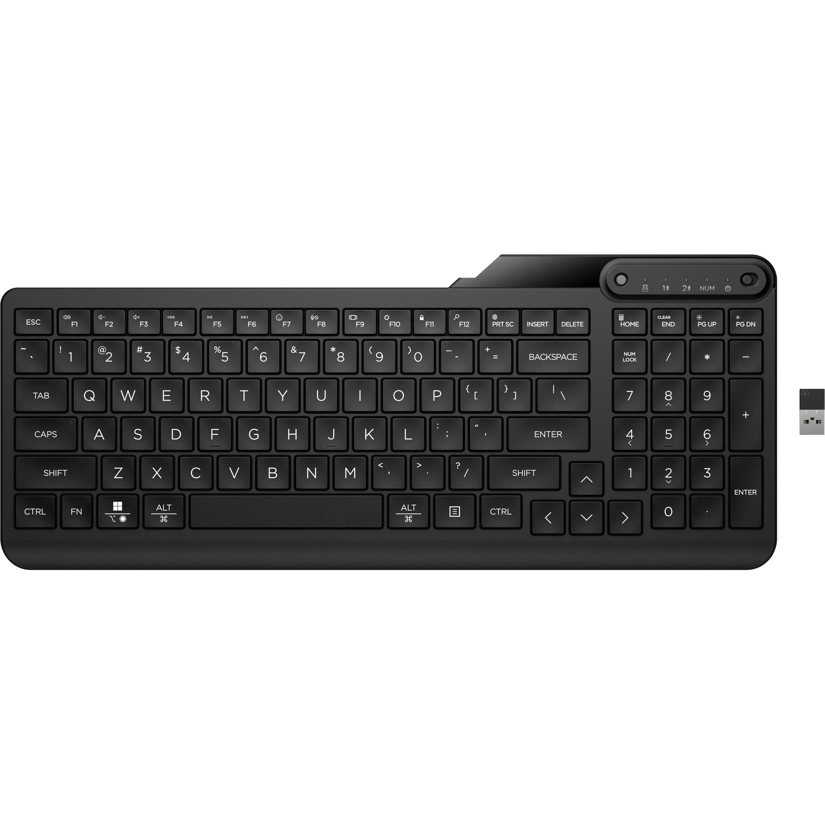HP 475 Dual-Mode Wireless Keyboard (Eng. Int., Kabellos), Tastatur