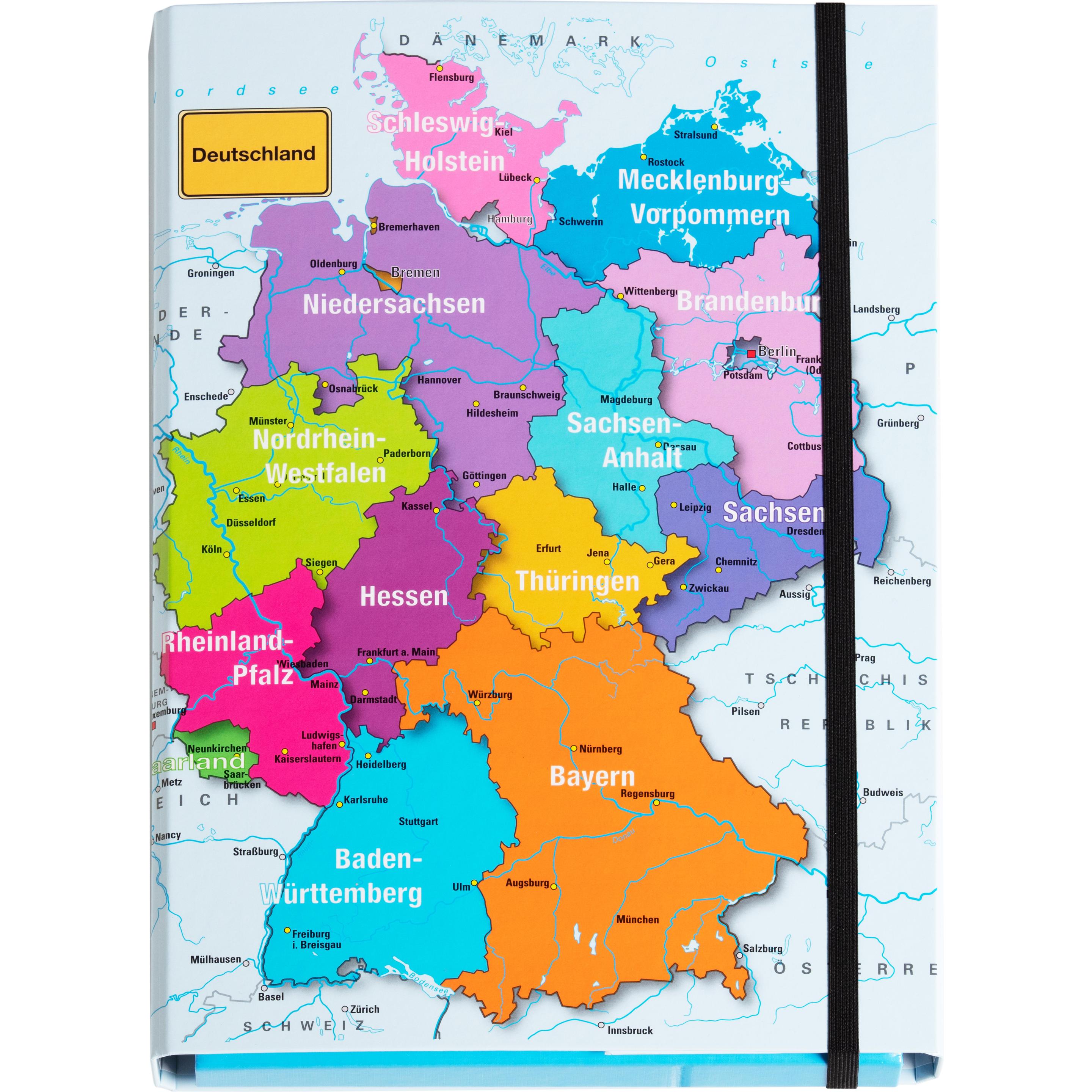 Pagna, Mappe, Heftbox "Deutschland", DIN A4, Rckenbreite: 40 mm (A4, 1 x)