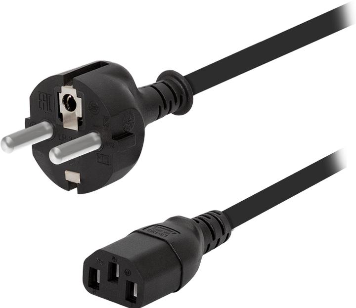 Produktbild LogiLink Strom Anschlusskabel 1.80 m Schwarz (1.80 m)