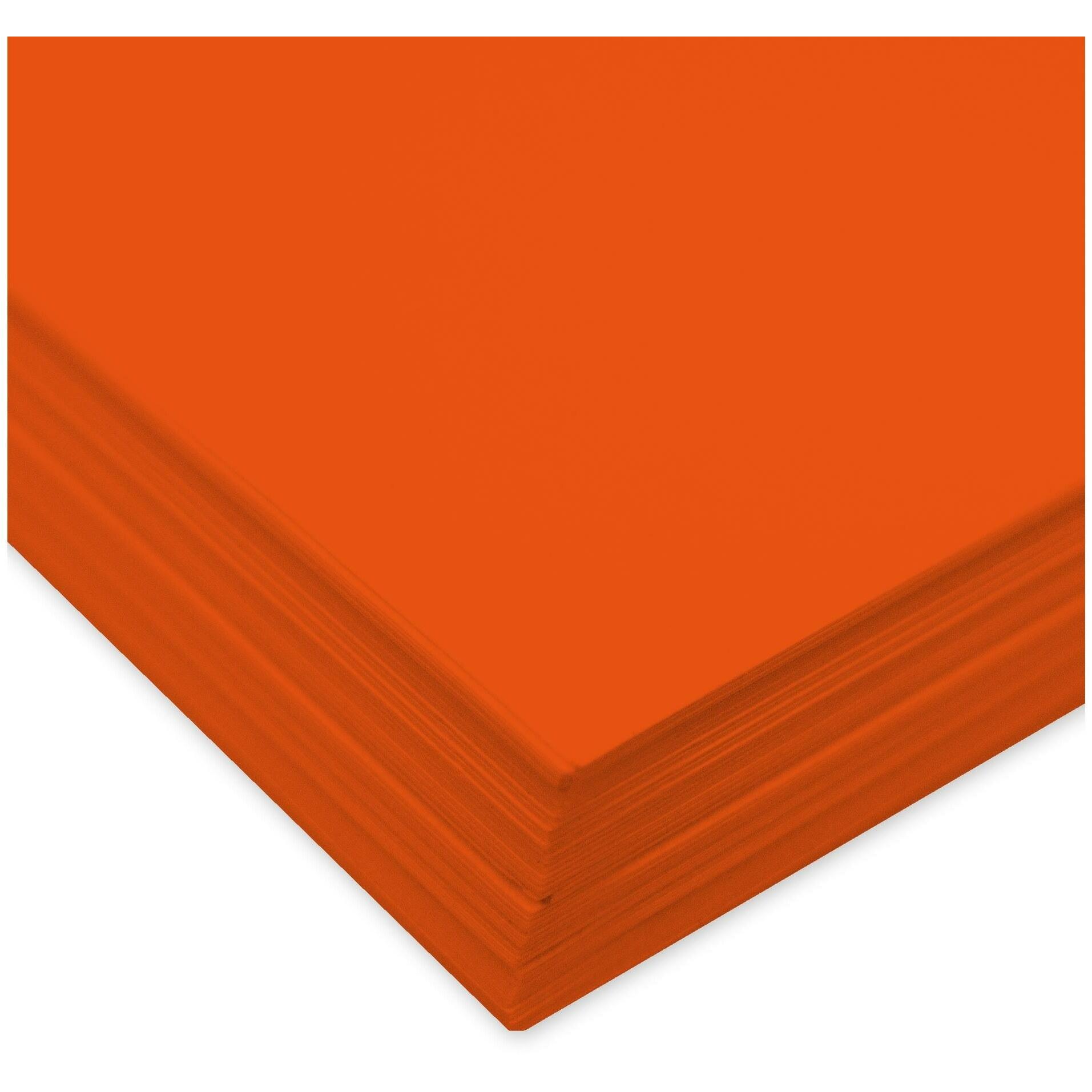 Thumbnail - Ursus, Kopierpapier, Tonzeichenpapier A4, 130 g/m², 100 Blatt, Orange (130 g/m², A4)