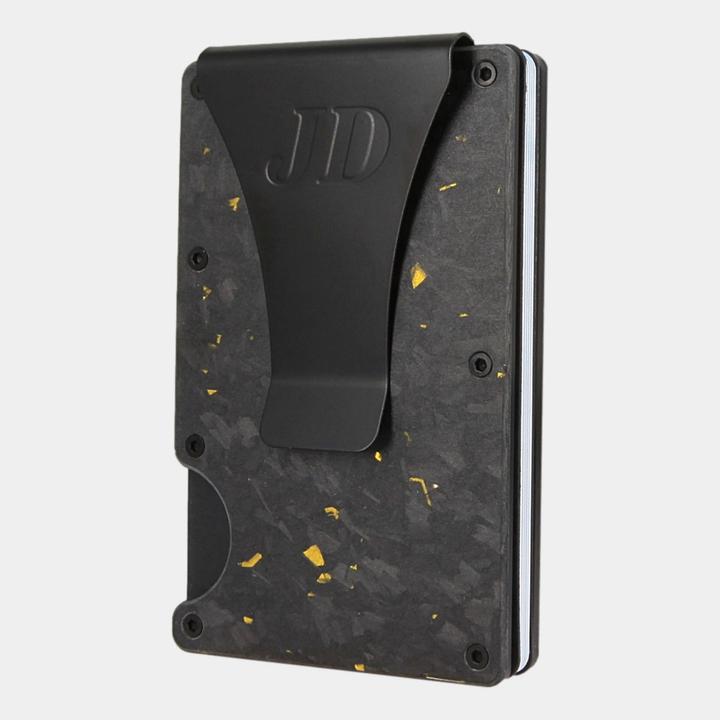 Produktbild James Dixon Forged Carbon - Matt Black Yellow - Money Clip