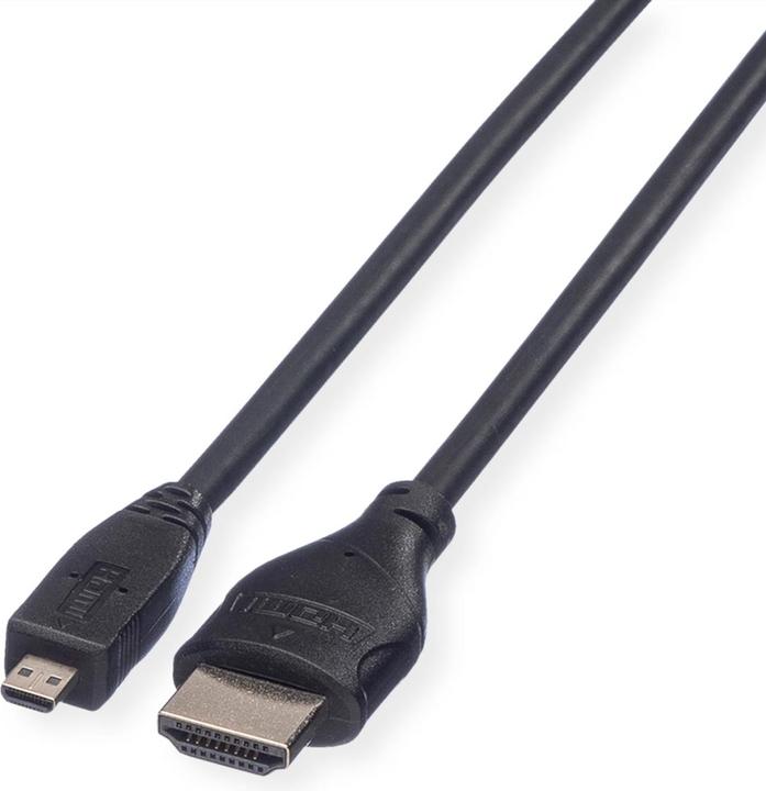 Roline micro HDMI (Type D) - HDMI (Type A) (2 m, HDMI)
