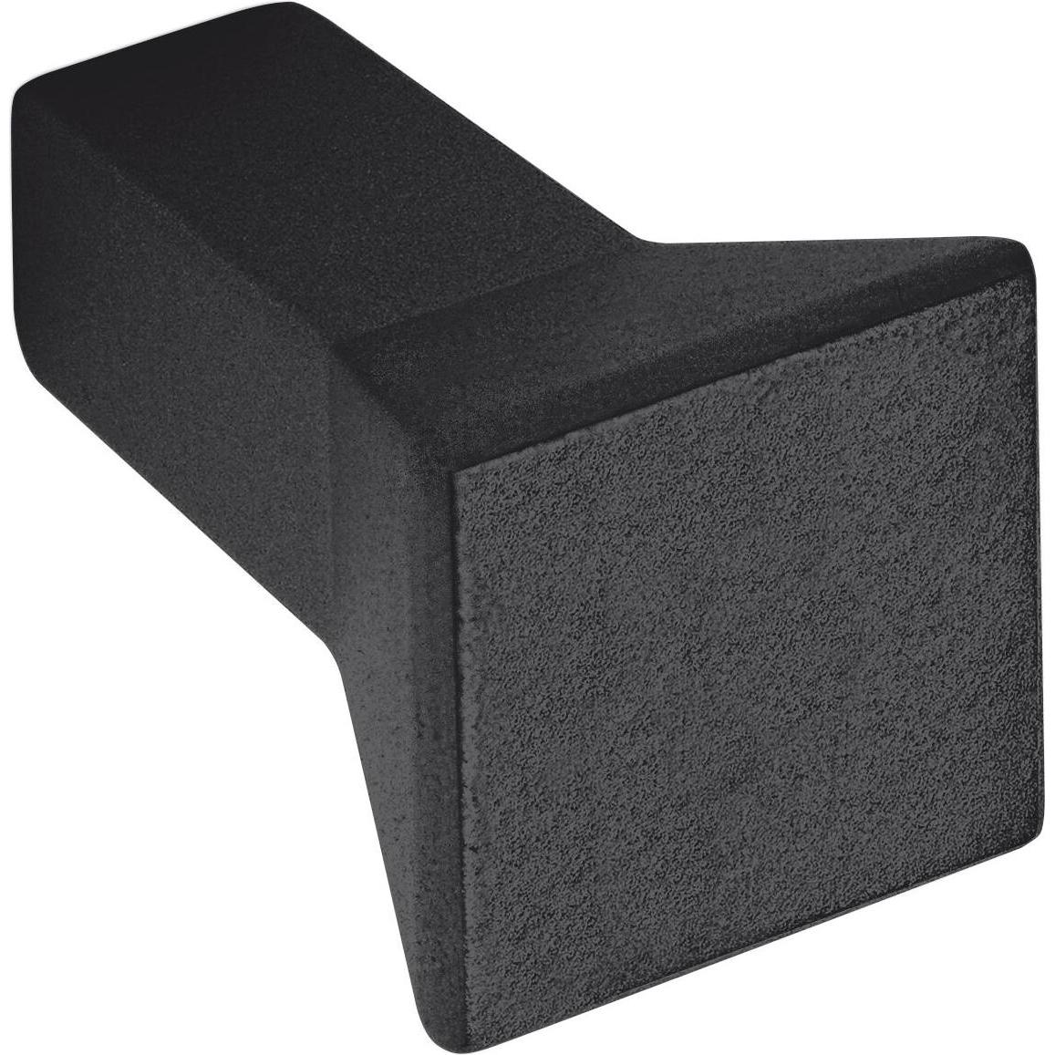 Siro, Möbelgriff, Knauf Flora Möbelknopf Breite 15mm Tiefe 24mm, ZN schwarz matt