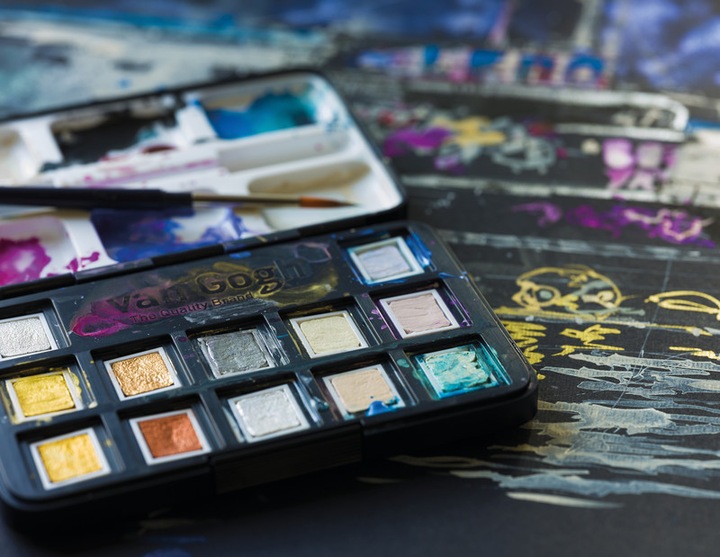 Image du produit Van Gogh Aquarell Pocketbox Metallic 12 (Multicolore)
