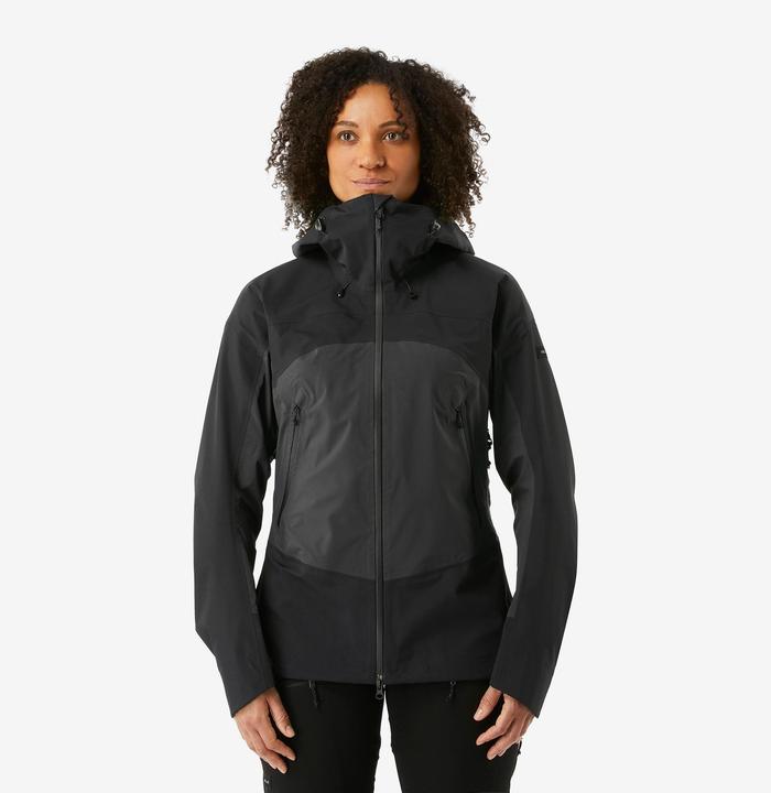 Forclaz Regenjacke Damen wasserdicht 20.000 mm Wassersäule Trekking - MT900 schwarz (M)