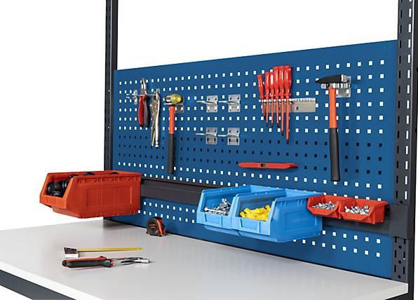 Produktbild eurokraft basic Lochwand, für Arbeitstisch-System WT, für Tischbreite 1500 mm