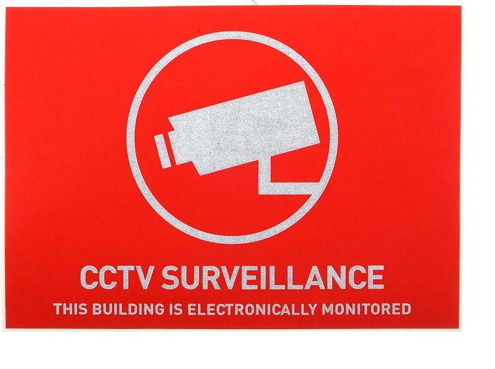 Produktbild Abus Überwachungsaufkleber Englisch, CCTV Surveillance This Building Is Electronically Monitored, CC