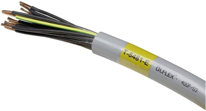 Image du produit Lapp Étiquettes enveloppantes LappKabel FLEXIMARK Étiquettes par feuille : 8 LCK-70 YE Jaune Contenu : 1