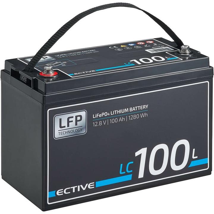 Actual product image Ective LC 100L 12V LiFePO4 lithium supply battery 100 Ah (12 V, 100 Ah)