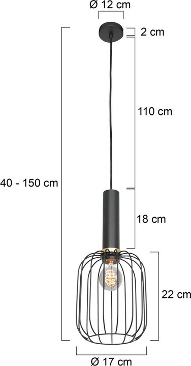 Actual product image Steinhauer Aureole (E27)