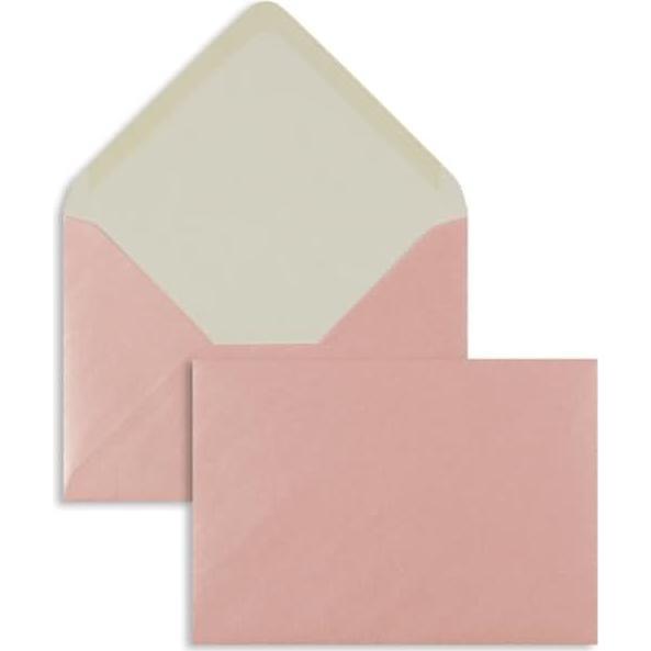 Blanke, Briefumschlag, Briefumschläge 125x175mm (DIN B6) 100g/qm gummiert VE=100 Stück pink (100 x)