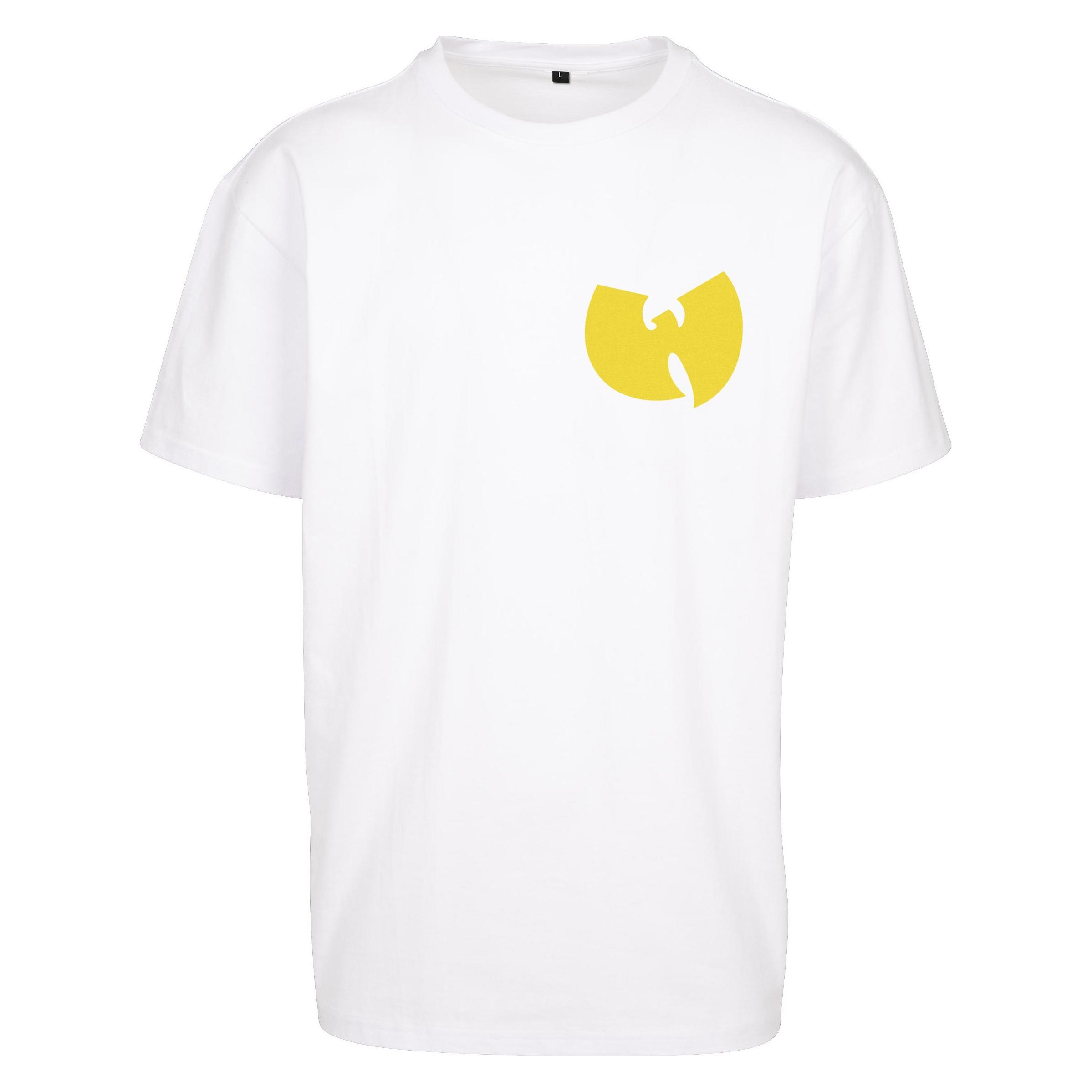 Mister Tee, Herren, Shirts, T-Shirt Wu Tang Loves Ny Oversize - 99000, Weiss, (M)
