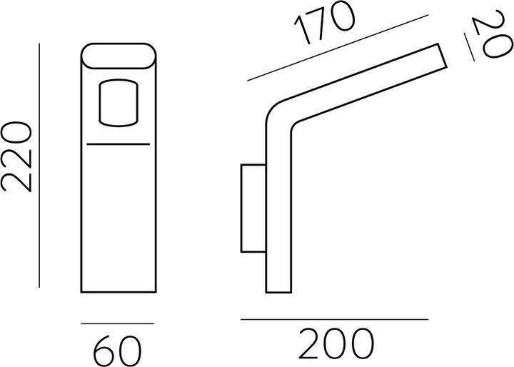 Produktbild ACB Iluminacion ACB Wandleuchte Zen (720 lm, IP65)