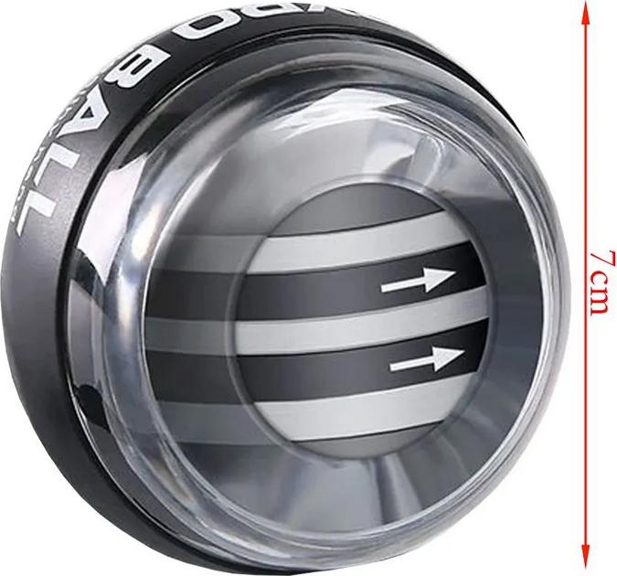 Actual product image PhoneLook Compact Cranit Gyro Ball ergonomic design efficient forearm and grip strength trainer with key