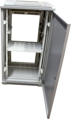 Actual product image Triton 19 cabinet 42U W600 / D600mm *light grey* SNB series glass door (42 RU, 19 inch rack)