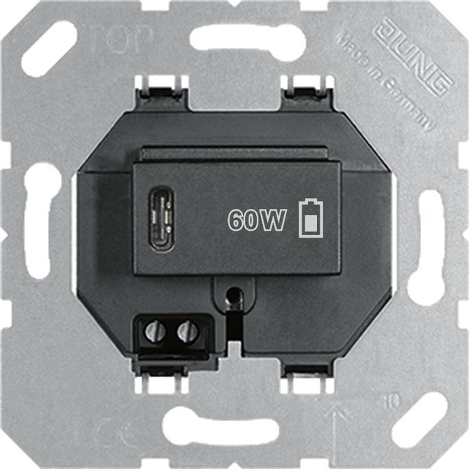 JUNG JG USB PD60 C SW USBPD60CSW USB charger (60 W, 1 portion)