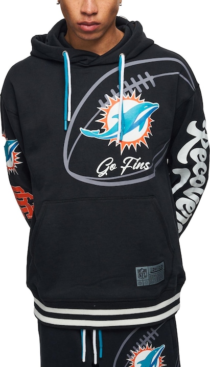 Produktbild Recovered Re:covered Fleece Hoody - PATCHES Miami Dolphins - L (L)