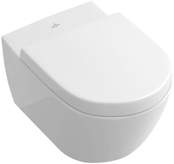 Villeroy & Boch Subway 2.0 spülrandloses Wand-WC CeramicPlus Pure Black