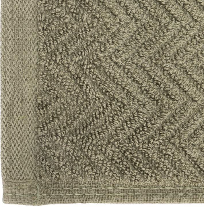 Actual product image Domoletti Towel bathrooms VISBY, olive green, 50 x 90 cm (50 x 90 cm)