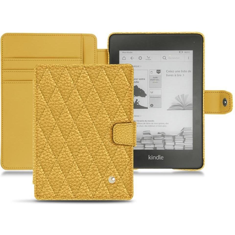 Noreve Lederschutzhülle Wallet (Kindle Paperwhite 2018), eReader Zubehör, Orange