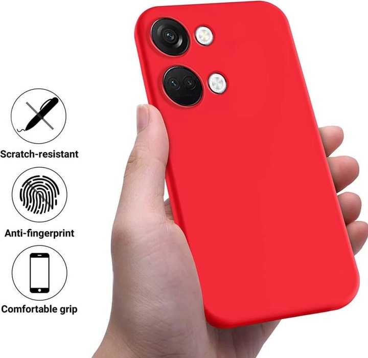 Immagine prodotto Cover-Discount OnePlus Nord 3 - Custodia in silicone rosso (OnePlus Nord 3)
