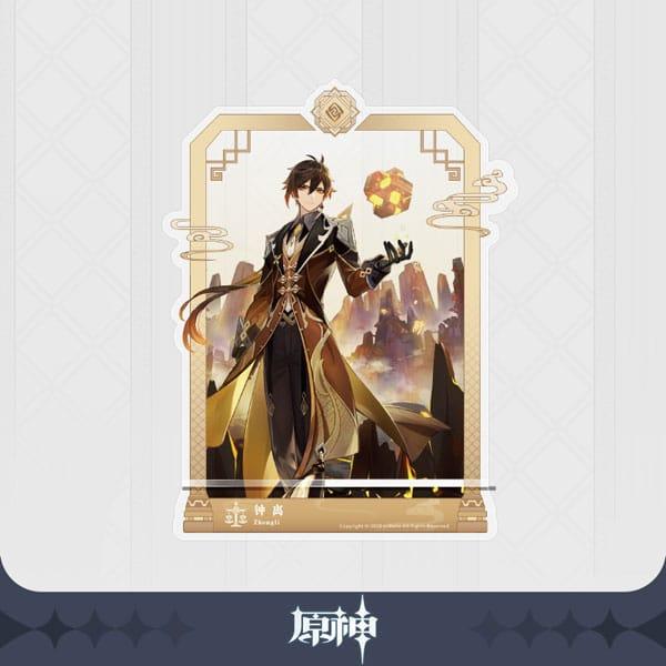 Produktbild Mihoyo Genshin Impact Support de téléphone en acrylique Zhongli 17 cm