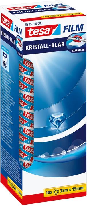 Image du produit tesa tesafilm 10x ruban adhésif CRISTAL-KLAR (15 mm)