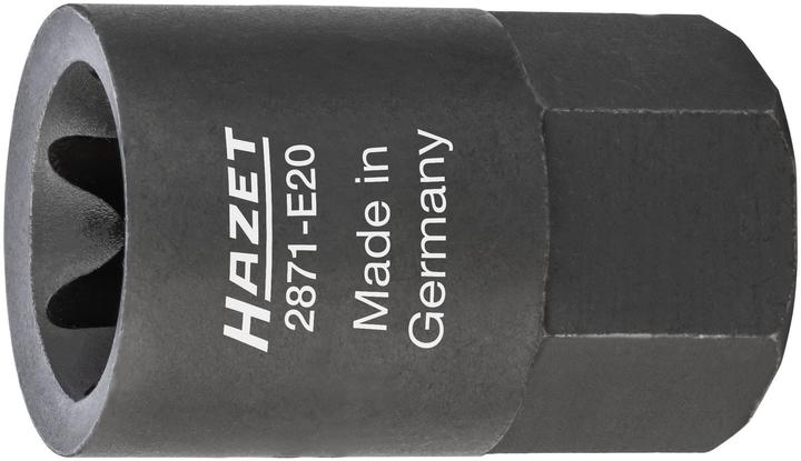 Produktbild HAZET Bremssattel TORX Einsatz 2871-E20 ∙ Aussen-Sechskant 22 mm ∙ Aussen TORX Profil ∙ E20