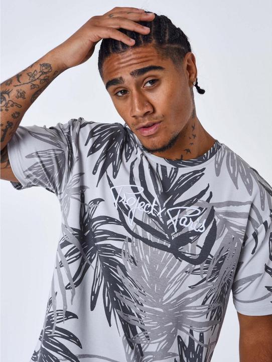 Image du produit Project X Paris t-hirt motif all over feuille de palmier project x pari (S)