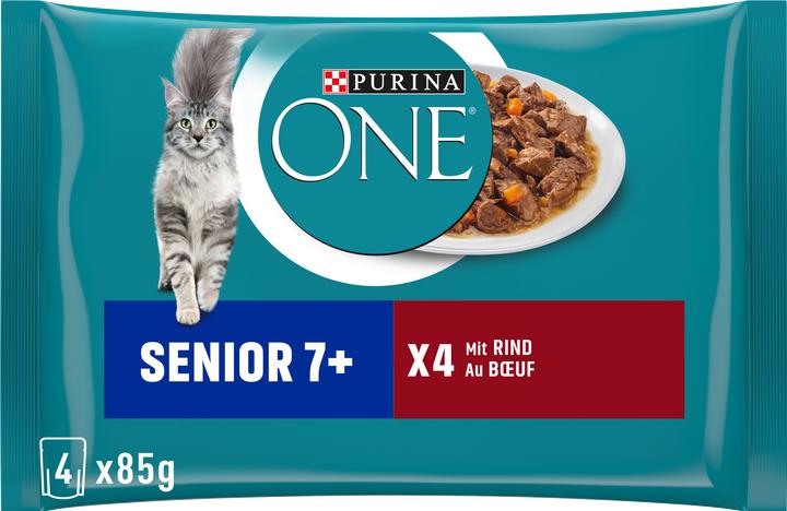 Produktbild Purina ONE Senior (Senior, 4 Stk., 85 g)