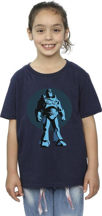 Actual product image Disney Girls Lightyear Buzz Standing Circle Cotton T-Shirt (116)