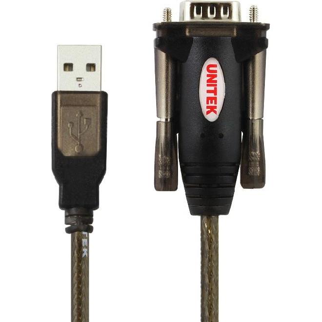 Thumbnail - Unitek Y-105 USB v. 1.1. RS232 Schwarz Kabelschnittstellen-/adapter (1.50 m), Schnittstellenkabel