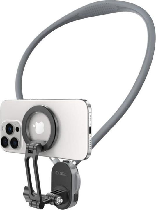 Actual product image Tech-Protect Ac200 Magnetischer Magsafe & Gopro & Dji Nackenhalter Crayon Grau
