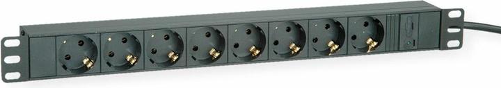 Produktbild Roline 48.26cm 19 Zoll Steckdosenleiste 8fach C14-Stecker schwarz 2.0 m