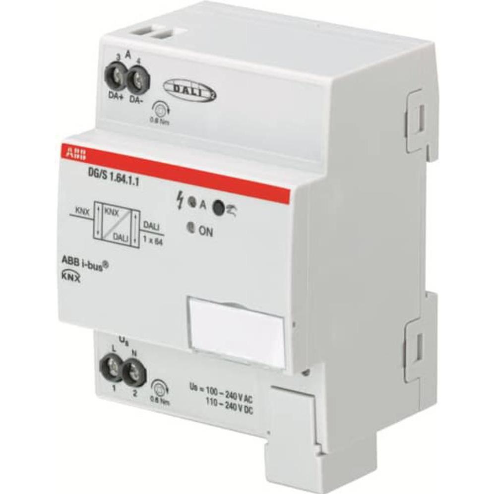 ABB DG/S1.64.1.1 Gateway DALI, base, 1-gang, REG, Componenti passivi, Grigio