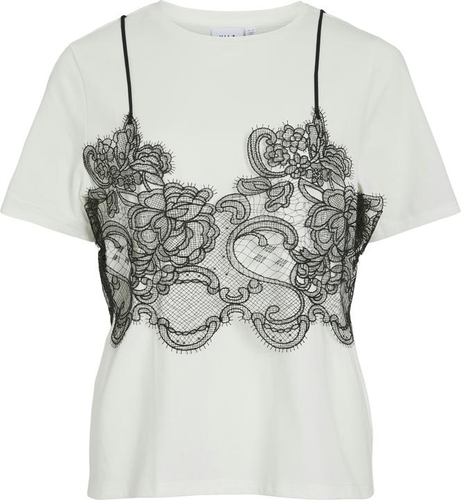 Actual product image Vila VIRADA Spitzenverziertes T-Shirt (L)