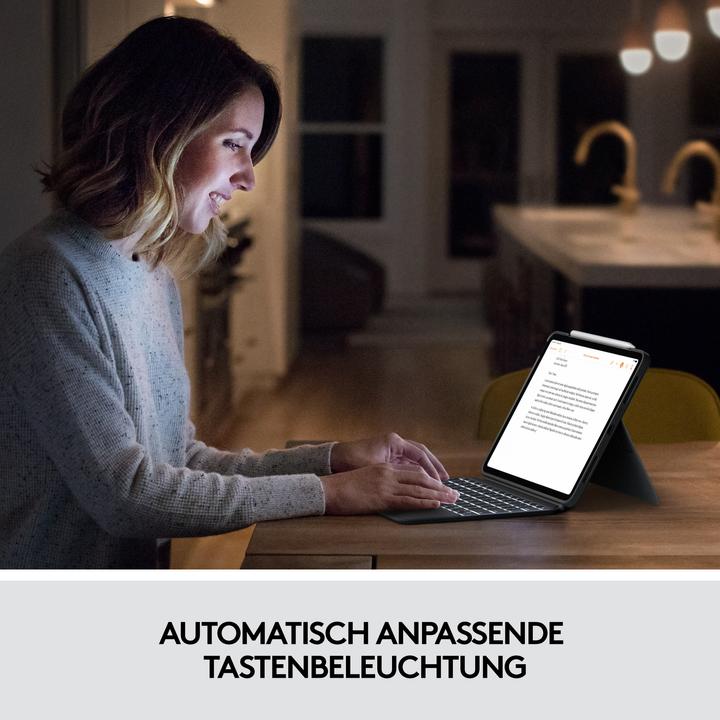 Productafbeelding Logitech Combo Touch (NL, iPad Air 2020 (4e generatie), iPad Air 2022 (5e gen))