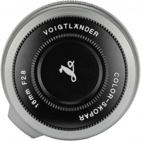 Produktbild Voigtländer Color-Skopar 18mm / 2.8 asph. silber (Fujifilm X, APS-C / DX)