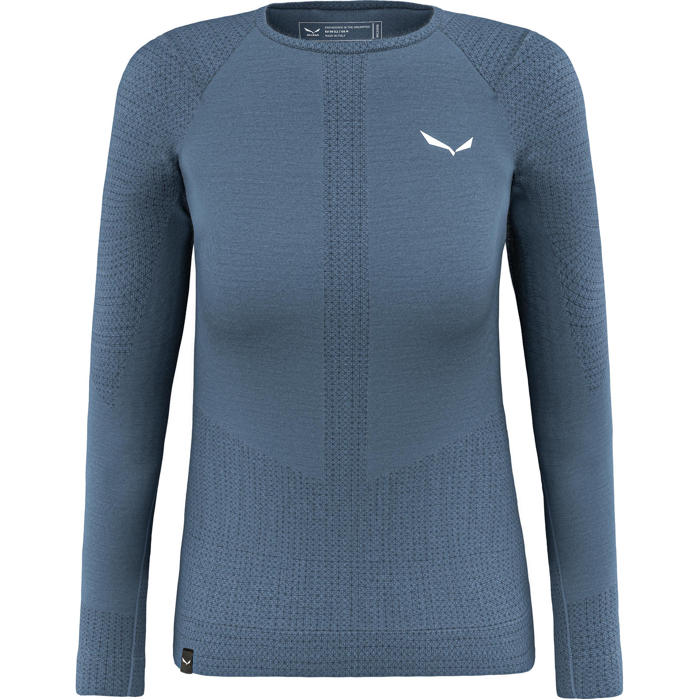Salewa, Damen, Funktionsshirt, Zebru Responsive Longsleeve (34, XS), Blau, 34, XS