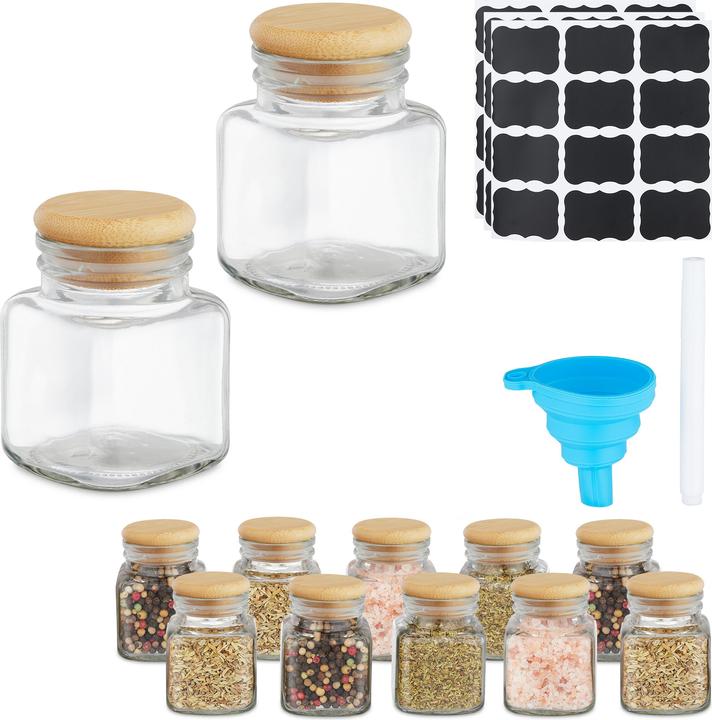 Actual product image Relaxdays spice jars (Various spices, Herbs)
