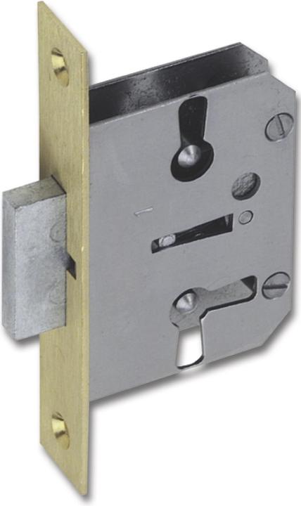 Junie 667 Bart-Einsteckschloss, Dornmass 40 mm, Stahl/Stulp Messing