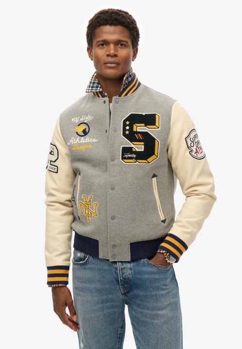 Actual product image Superdry College Patched Bomber Jacket (XXL)