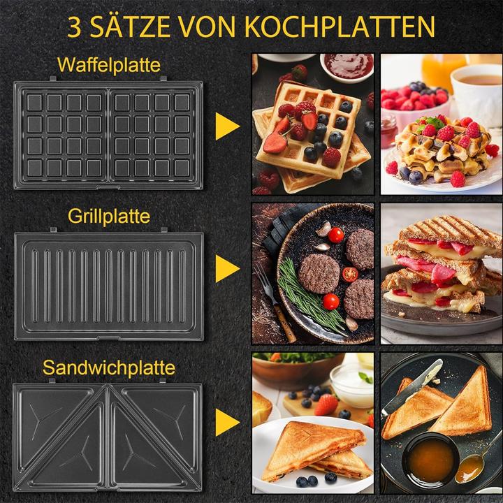 Produktbild Yashe Multifunktionsgerät 3 in 1 (Bratpfanne, Aluminium)