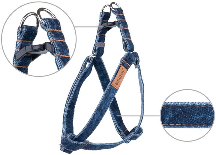 Image du produit amiplay HARNAIS ADJUS DENIM S 20/35X1CM NAVY BLU (23, 24, 25, 27, 28, 29, 30, 31, 32, 33, 34, 35, Chien)
