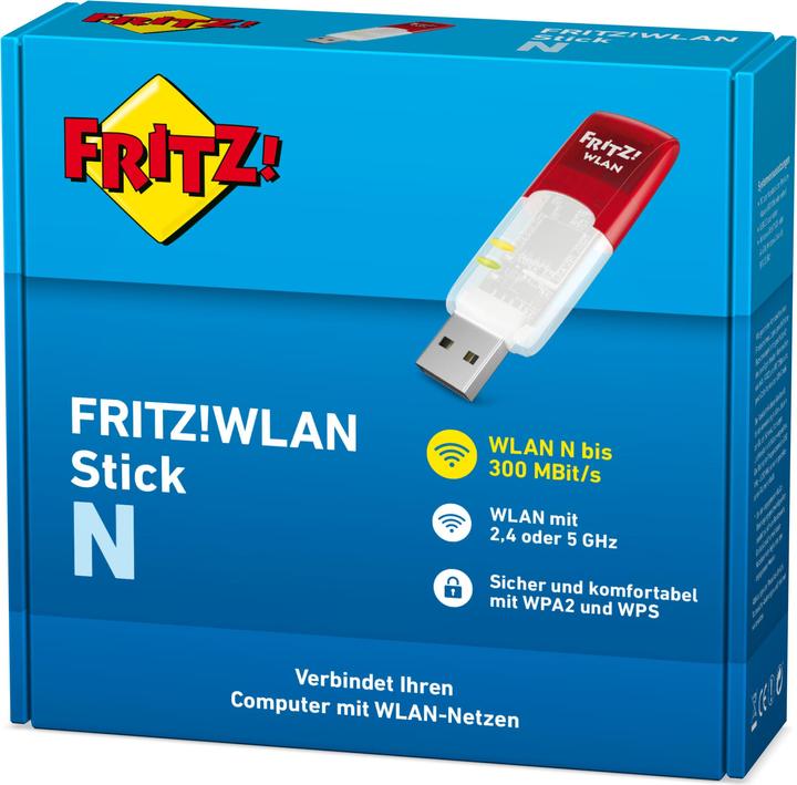 Produktbild fritz FRITZ!WLAN Stick N DE (USB 2.0)